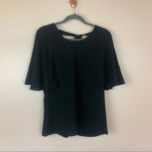 NWT Daniel Rainn Flutter Sleeve Blouse Small